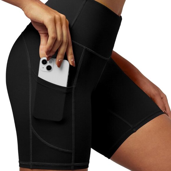Women’s 6" Tummy Control Workout Shorts with Pockets - Stylish and Functional - Picture 1 of 5